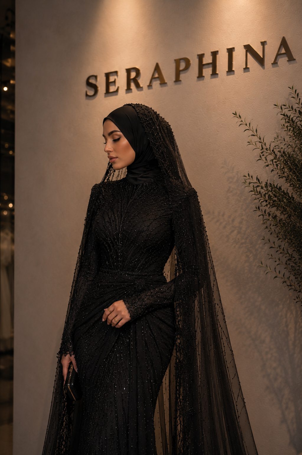 Midnight Veil Couture